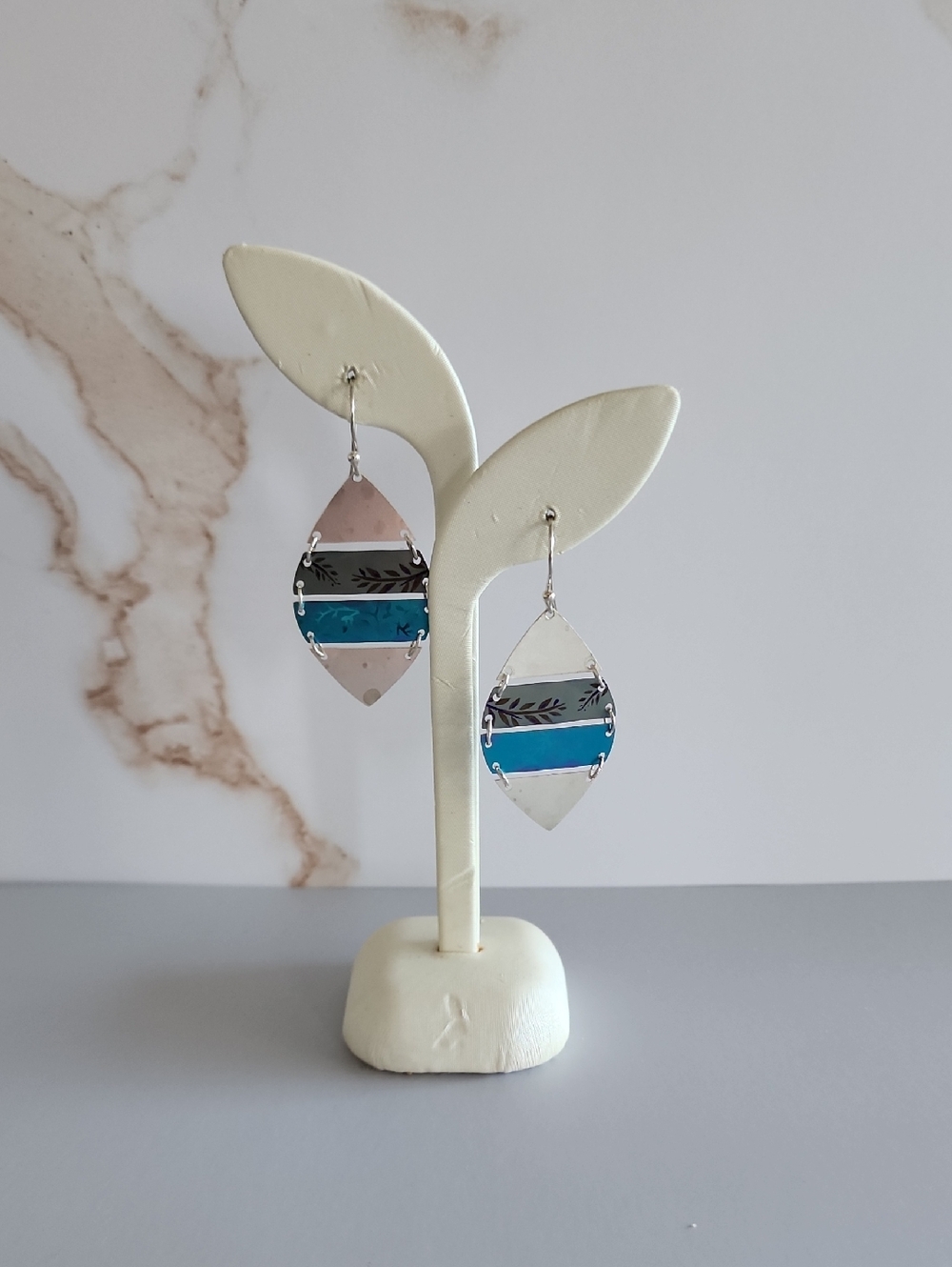 Holly Yashi Tear Shaped Layered Drop Earrings
